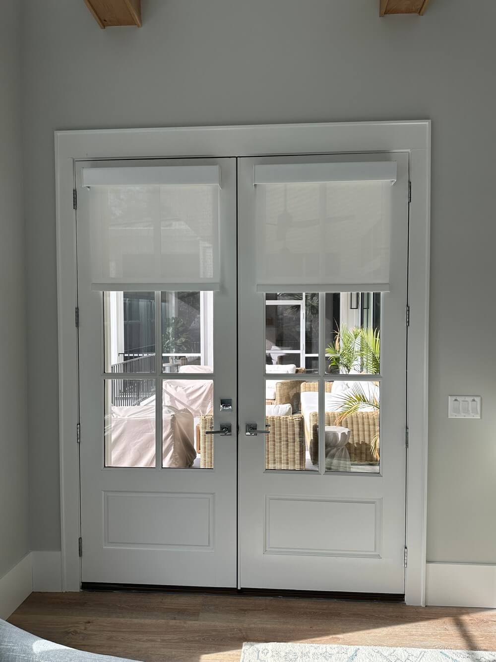 Before and after custom blinds and shades