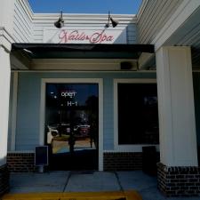 Sleek and Modern Custom Awnings for Sandfly Plaza at Shops at Sandfly on Skidaway Rd in Savannah, GA